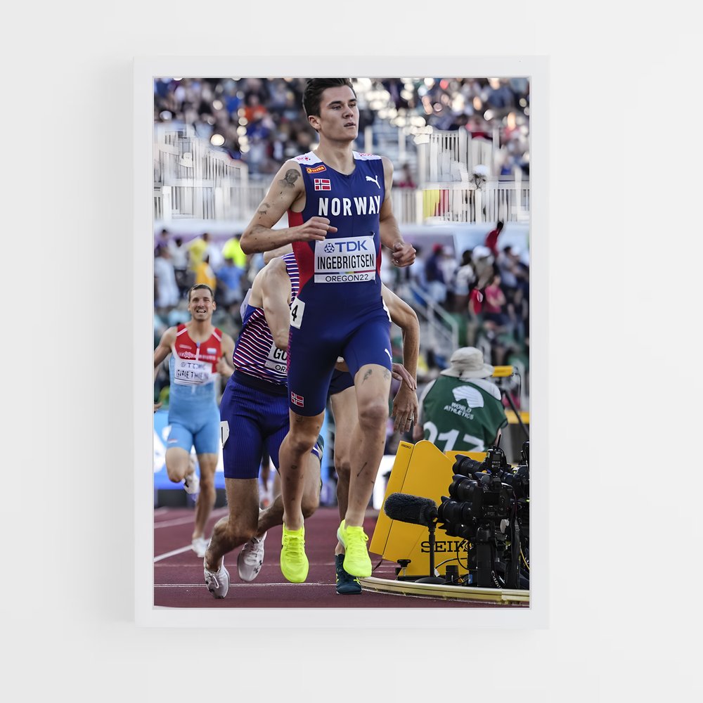 Poster Jakob ingebrigtsen – affiche Athlétisme (vue 3)
